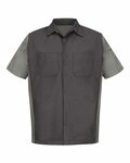 Red Kap SY20 Short Sleeve Ripstop Crew Shirt Front Thumbnail