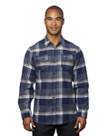 Burnside B8219 Men's Snap-Front Flannel Shirt Front Thumbnail