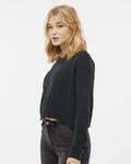 Independent Trading Co. AFX24CRP Women's Lightweight Cropped Crew Pullover Side Thumbnail
