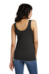 district dt154 women's perfect blend ® cvc v-neck tank Back Thumbnail