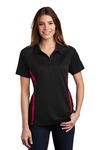 Sport-Tek LST685 Ladies PosiCharge ® Micro-Mesh Colorblock Polo Front Thumbnail