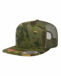 Yupoong 6006W Adult Classic Trucker with White Front Panel Cap Side Thumbnail