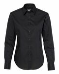 van heusen 13v5053 women's cotton/poly solid point collar shirt Front Thumbnail