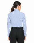 devon & jones dg537w crownlux performance® ladies' microstripe shirt Back Thumbnail