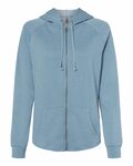 Independent Trading Co. PRM2500Z Women's California Wave Wash Full-Zip Hooded Sweatshirt Front Thumbnail