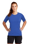 Sport-Tek LST470 Ladies Rashguard Tee Front Thumbnail