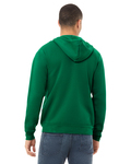 Bella + Canvas 3739 Unisex Sponge Fleece Full-Zip Hooded Sweatshirt Back Thumbnail