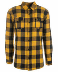 Burnside B8210 Men's Plaid Flannel Shirt Front Thumbnail