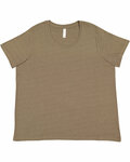 LAT 3816 Ladies' Curvy Fine Jersey T-Shirt Front Thumbnail