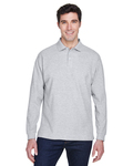 Devon & Jones D110 Men's Pima Piqué Long-Sleeve Polo Back Thumbnail