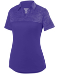 Augusta Sportswear 5413 Ladies Shadow Tonal Heather Polo Front Thumbnail