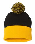 Sportsman SP15 Pom-Pom 12" Knit Beanie Back Thumbnail