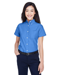 ultraclub 8973 ladies' classic wrinkle-resistant short-sleeve oxford Front Thumbnail