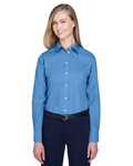 devon & jones d620w ladies' crown woven collection™ solid broadcloth Side Thumbnail