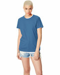 hanes sl04 ladies nano-t ® cotton t-shirt Front Thumbnail