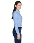 Devon & Jones D645W Ladies' Crown Woven Collection™ Banker Stripe Side Thumbnail