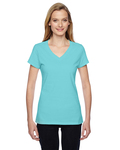 fruit of the loom sfjvr ladies' 4.7 oz. sofspun® jersey junior v-neck t-shirt Side Thumbnail