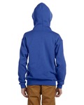 Jerzees 993B Youth 8 oz. NuBlend® Fleece Full-Zip Hooded Sweatshirt Back Thumbnail