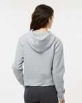 Badger Sport B1261 Athletic Fleece Women's Crop Hood Back Thumbnail