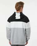 J America 8644 Men's Varsity Pullover Hooded Sweatshirt Back Thumbnail