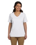 hanes 5780 ladies comfortsoft ® v-neck t-shirt Front Thumbnail