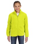 Harriton M990Y Youth 8 oz. Full-Zip Fleece Front Thumbnail