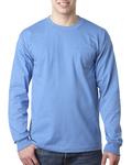 bayside ba8100 adult 6.1 oz., 100% cotton long sleeve pocket t-shirt Side Thumbnail