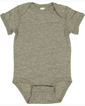 Rabbit Skins 4491 Infant Harborside Melange Jersey Bodysuit Back Thumbnail