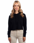 next level 9384 ladies' cropped pullover hooded sweatshirt Front Thumbnail