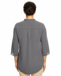 Devon & Jones DP611W Ladies' Perfect Fit™  3/4-Sleeve Crepe Tunic Back Thumbnail
