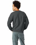 hanes p1607 ecosmart ® crewneck sweatshirt Back Thumbnail