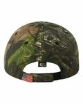 outdoor cap usa350 camo with flag sandwich visor cap Back Thumbnail