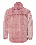 boxercraft q10 unisex sherpa fleece quarter-zip pullover Back Thumbnail