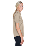 harriton m580w ladies' key west short-sleeve performance staff shirt Side Thumbnail