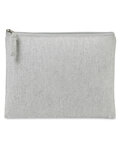 gemline 102035 aware™ recycled cotton zippered pouch Front Thumbnail