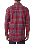 backpacker bp7001 men's yarn-dyed flannel shirt Back Thumbnail