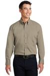 Port Authority S600T Long Sleeve Twill Shirt Front Thumbnail