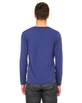 bella + canvas 3425 unisex jersey long-sleeve v-neck t-shirt Back Thumbnail