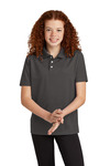 Sport-Tek YST740 Youth UV Micropique Polo Front Thumbnail