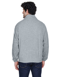 UltraClub 8485 Men's Iceberg Fleece Full-Zip Jacket Back Thumbnail
