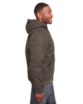 berne hj375t men's tall highland washed cotton duck hooded jacket Side Thumbnail