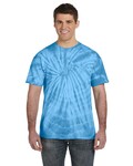 Tie-Dye CD101 Adult 5.4 oz. 100% Cotton Spider T-Shirt Front Thumbnail