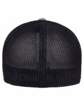 flexfit y6311 adult poly mélange stretch mesh cap Back Thumbnail