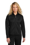sport-tek lst800 ladies travel full-zip jacket Front Thumbnail