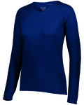 Augusta Sportswear 2797 Ladies Attain Wicking Long Sleeve Tee Front Thumbnail