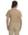 Harriton M374W Women's Polytech Mesh Insert Polo Back Thumbnail