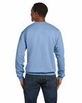 Hanes P1607 Unisex Ecosmart® 50/50 Crewneck Sweatshirt Back Thumbnail