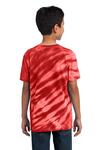 port & company pc148y youth tiger stripe tie-dye tee Back Thumbnail