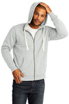 district dt8102 re-fleece ™ full-zip hoodie Front Thumbnail