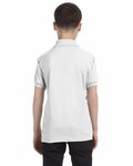 Hanes 054Y Youth 50/50 EcoSmart® Jersey Knit Polo Back Thumbnail